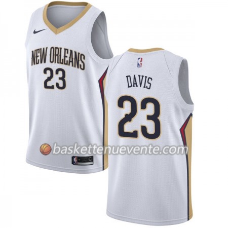 Maillot Basket New Orleans Pelicans Anthony Davis 23 Nike 2017-18 Blanc Swingman - Homme